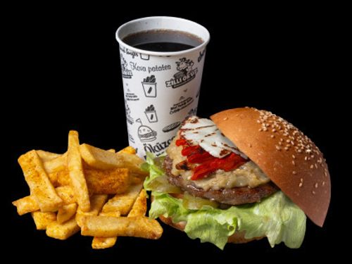 Köz Sebzeli Burger Menü